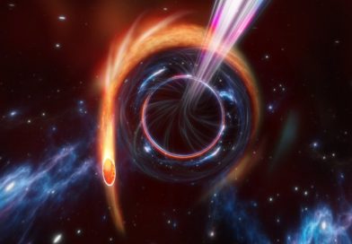 Un agujero negro devora una estrella cercana